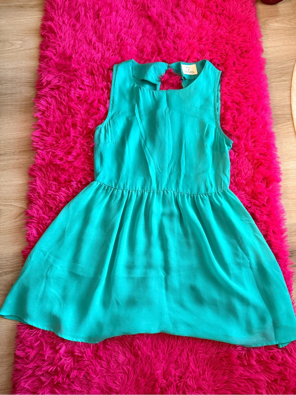 Pins & Needles Turquoise Sleeveless Fit-and-Flare Dress
